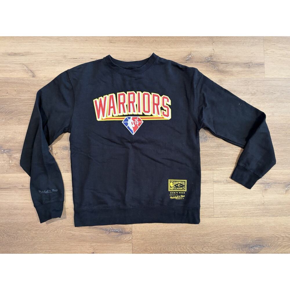 Warriors Crewneck Mitchell and Ness Sweatshirt Size Small NBA Hardwood Classics